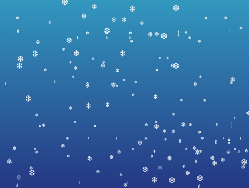 雪花动画制作，雪花动态背景素材