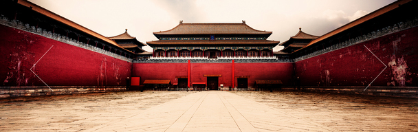 中国风故宫建筑PNG透明背景设计素材，高清banner海报图片免费下载