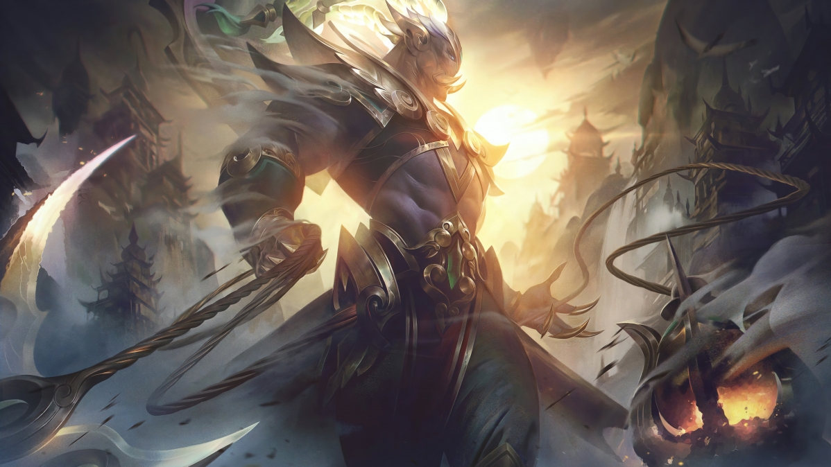 英雄联盟LOL，魂锁典狱长锤石春晖版，超清8K壁纸，震撼视觉享受！