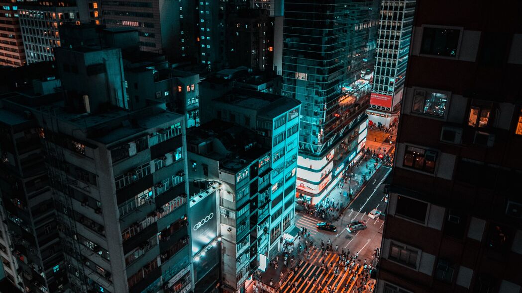 摩天大楼璀璨夜城，高清4K建筑风景壁纸，3840x2160分辨率，免费下载