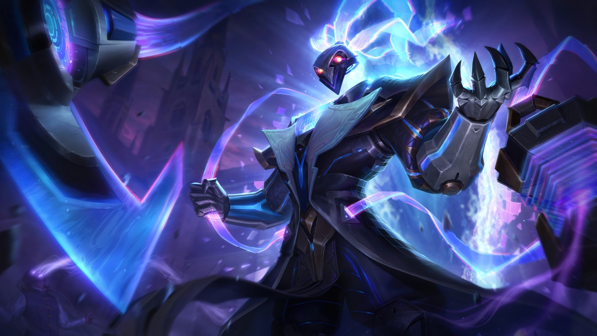 英雄联盟LOL，魂锁典狱长锤石未来战士主题，超高清8K壁纸下载（7680x4320）