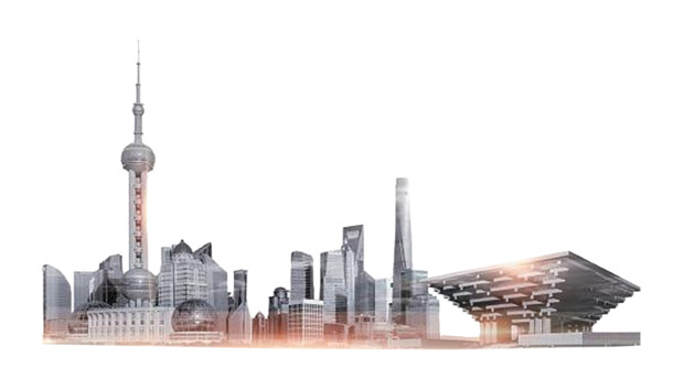 中国国际进博会宣传画素材，高清PNG免抠图，透明背景，风景元素丰富，一键下载