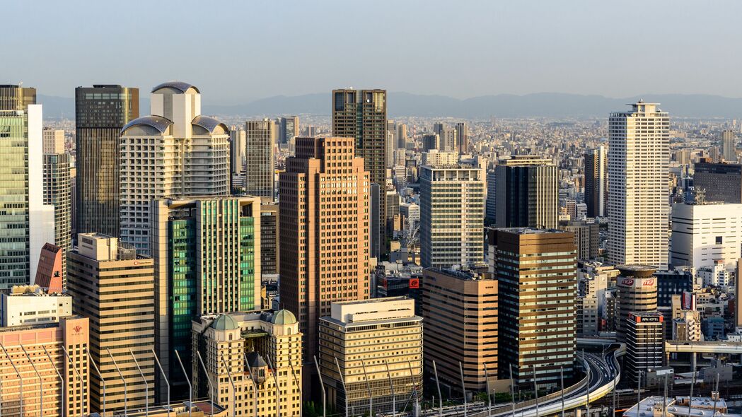 摩天大楼城市天际线，震撼4K高清壁纸，3840x2160分辨率美景尽享下载