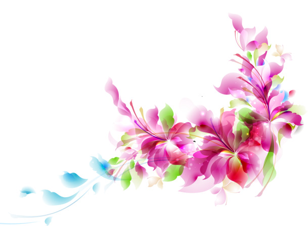 炫彩图案PNG素材，高清透明花瓣漂浮元素，免费下载设计素材