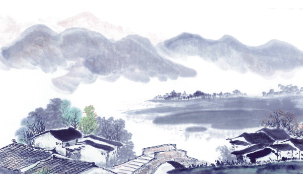 水墨晕染PNG透明图，高清笔触装饰素材，一键下载设计新灵感！