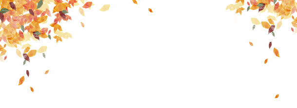 秋季PNG透明背景素材，高清Banner海报设计元素免费下载