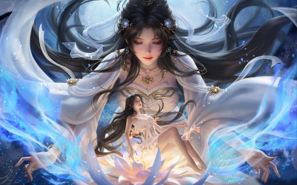 完美世界清漪同人美女，超清4K壁纸，高清动漫美图，3840x2400分辨率，免费下载