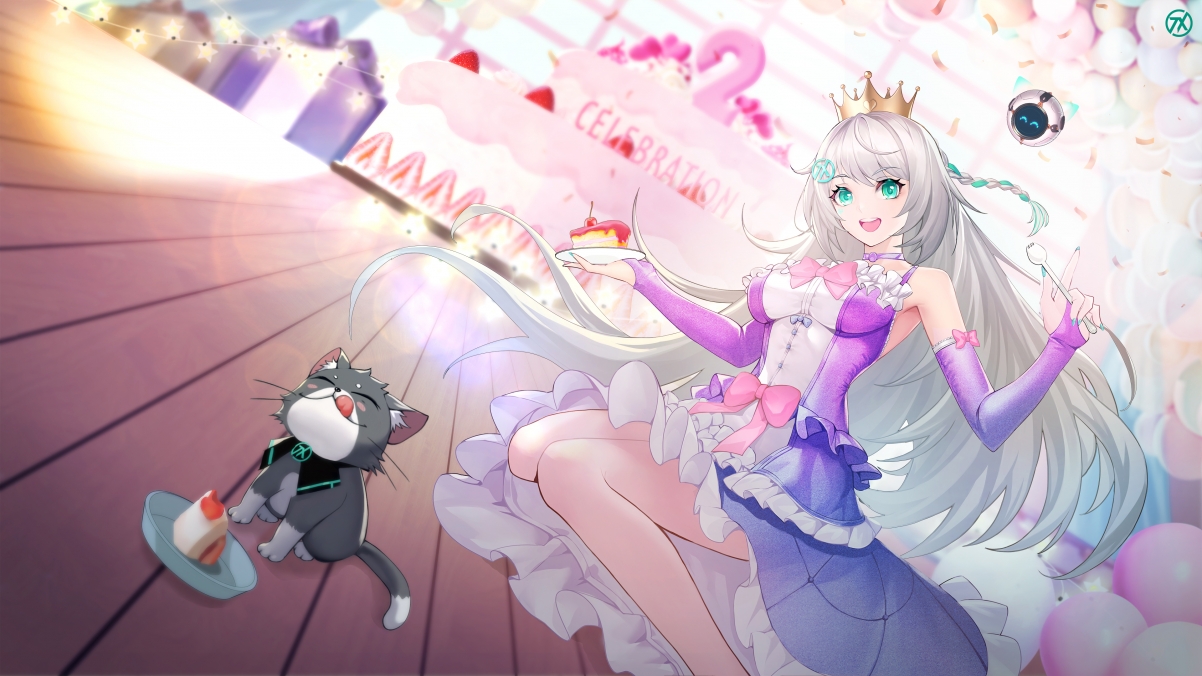 华硕天选姬二周年庆典，精选4K原图壁纸与动漫高清图片，3840x2160超高清下载