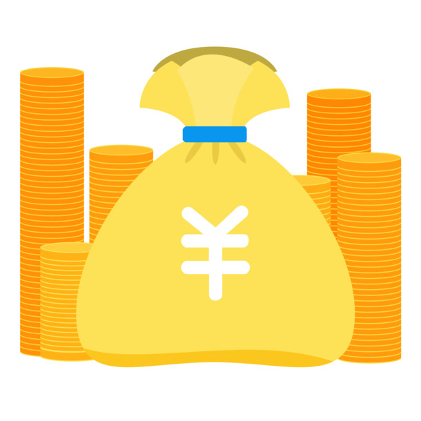 扁平钱袋金币插画，高清PNG透明图，手绘卡通风格，AI格式设计素材下载