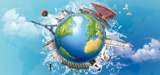 环球之夏，高清PNG透明背景图片，设计元素丰富，免费下载海报素材