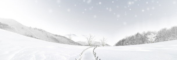 白色冰雪王国PNG透明背景海报素材，高清设计元素，免费下载