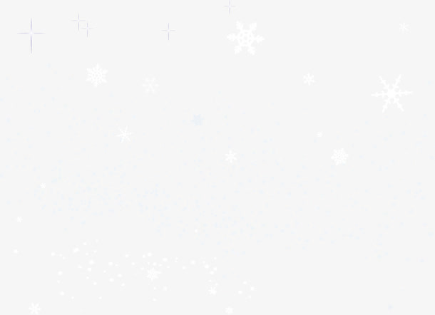 雪花冬景PNG透明图，高清几何漂浮元素，创意图片设计素材下载