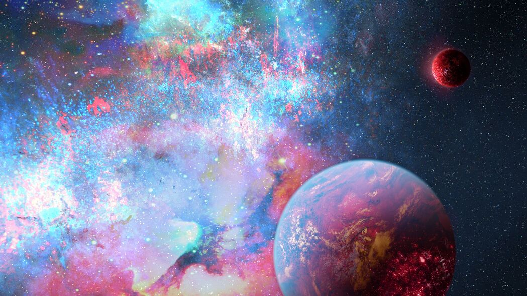 探索宇宙之美，行星、恒星、星云辉光4K超高清壁纸，3840x2160高清背景图片下载