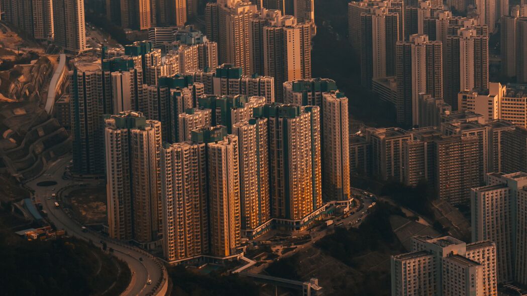 摩天大楼城市风光，4K超清建筑道路壁纸，3840x2160高清下载