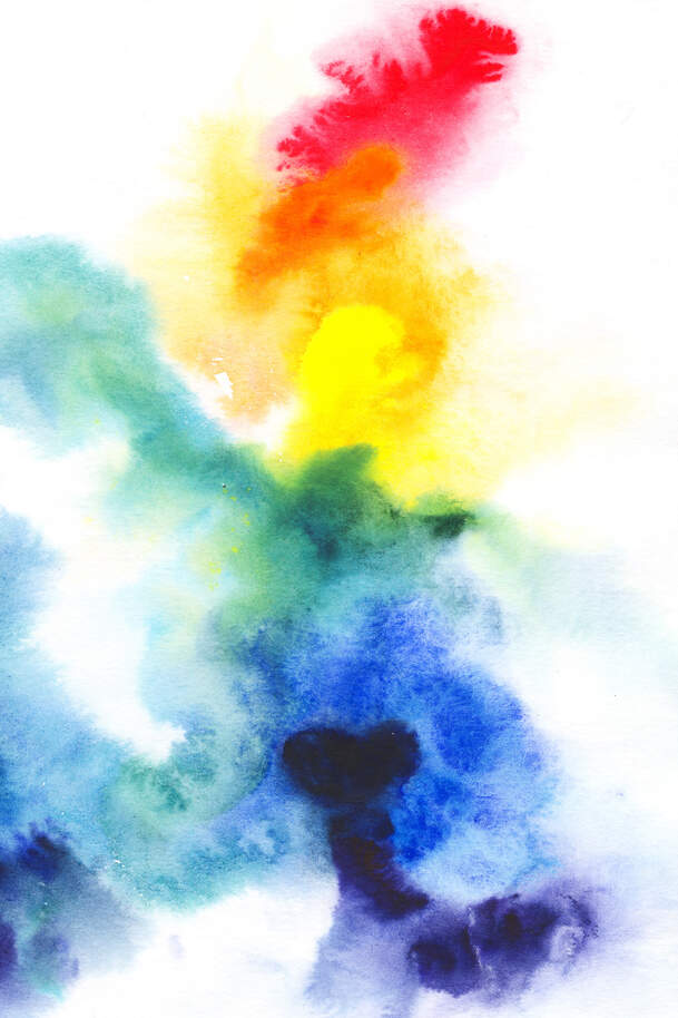 彩色墨迹PNG底纹，高清透明摄影背景素材，免费下载