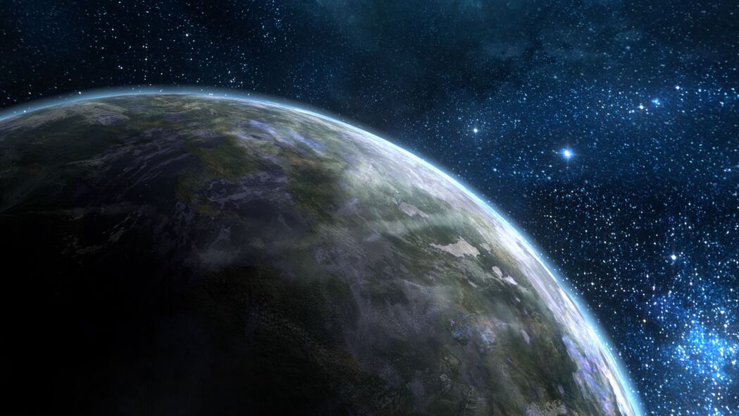 4K超清壁纸，行星恒星辉光映照的宇宙太空背景，高清下载！
