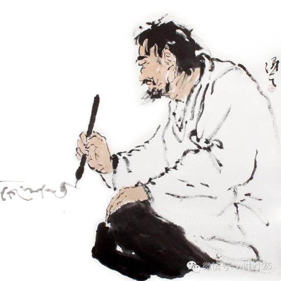 古人饮酒文化高清PNG透明图片，墨韵笔触装饰元素，免费下载设计素材