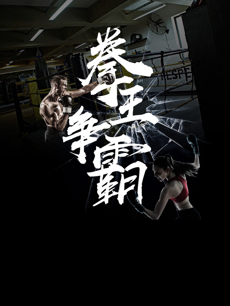 武林风拳击俱乐部，独家PSD海报与高清JPG素材，电商狂欢设计必备，一键下载！