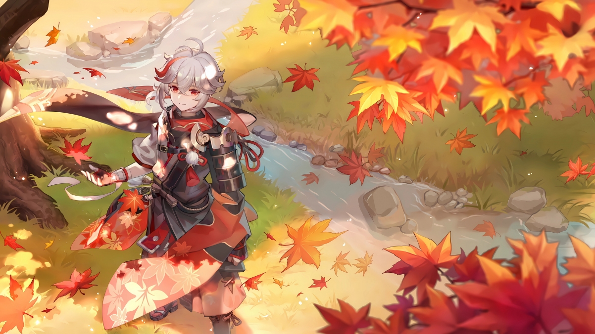 原神，枫原万叶绝美壁纸，4K超清画质，3840x2160高清大图，电脑壁纸首选，一键下载！