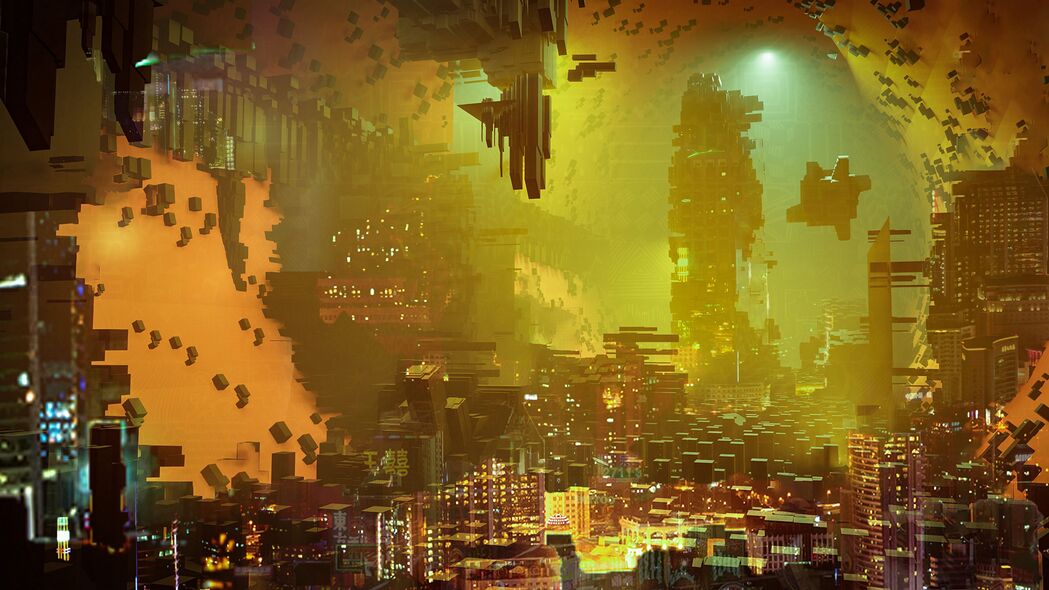 未来城市幻想，探索艺术之美，精选4K高清壁纸，3840x2160超高清下载