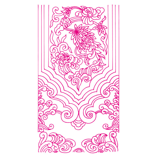 敦煌壁画矢量素材，高清PNG透明花纹，装饰元素设计下载