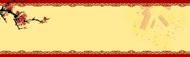 中国风梅花背景PNG透明图片，高清设计素材，免费下载，打造精美海报与banner