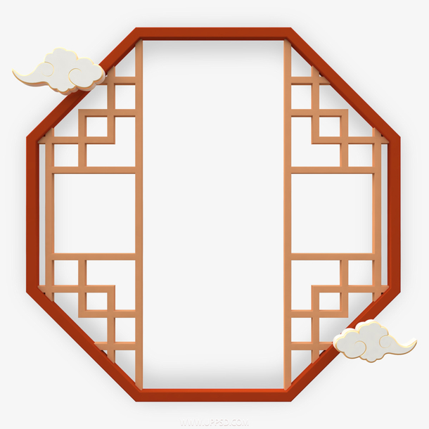 中式国潮古风高清PNG素材，透明装饰元素，畅享中国风图片设计资源