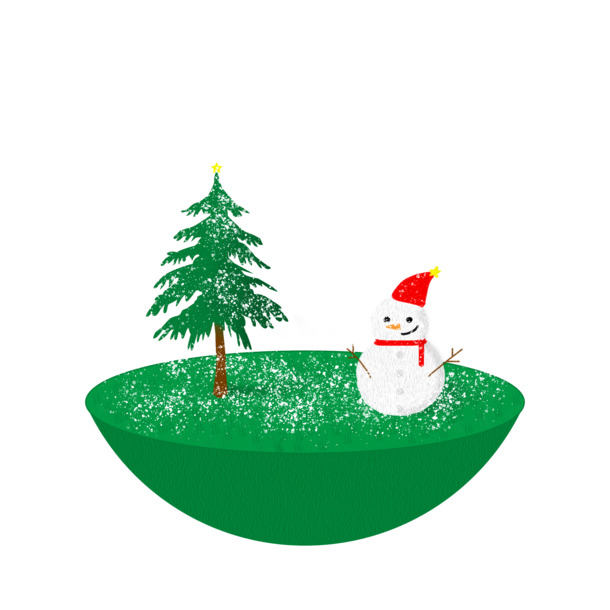 免扣圣诞节小雪人水晶球PNG，高清透明图片，节日元素设计素材下载