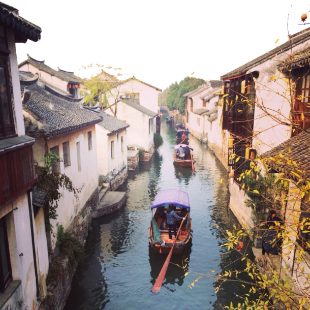 秋日周庄PNG透明背景摄影风景素材下载