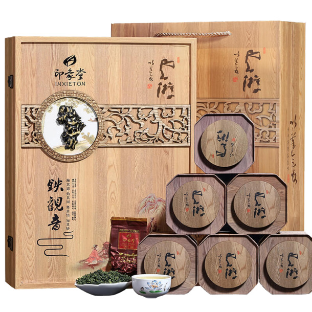 铁观音高级包装PNG透明图，精美装饰元素，设计素材一键下载