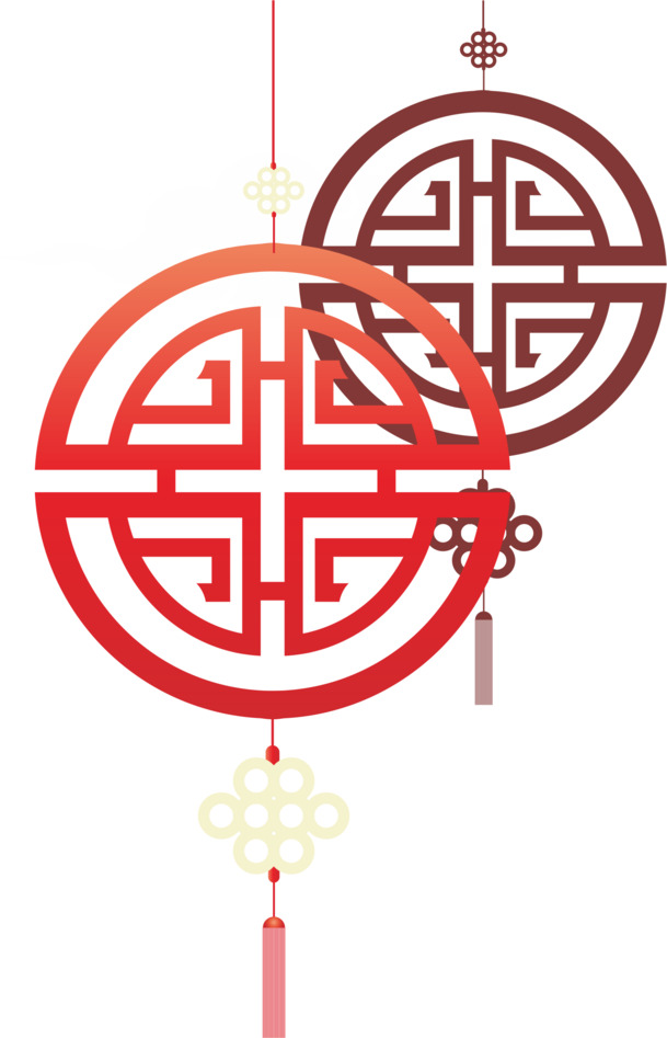 剪纸窗花插画素材，高清PNG透明图片，节日元素丰富，元旦春节元宵设计必备