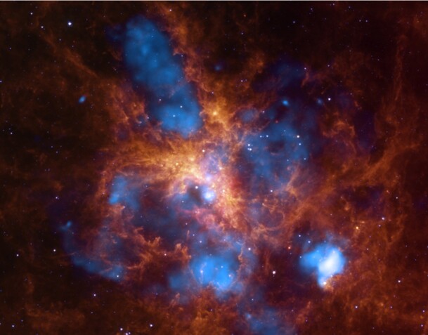 红色星空云彩抽象梦幻壁纸，高清PNG透明背景，创意图片素材下载