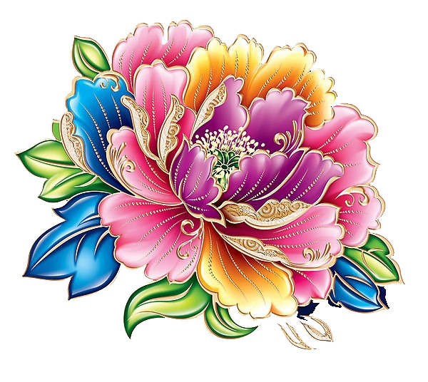 牡丹花PNG透明素材，高清植物图片，设计元素下载