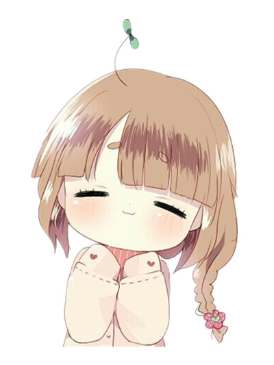 卡通女孩手绘PNG素材，高清透明图片，创意卡通元素设计下载
