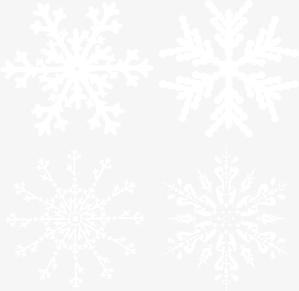 雪花飘舞矢量图，高清PNG透明素材，圣诞节日元素，免费下载