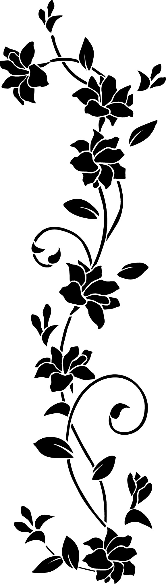 黑色花纹茶叶包装PNG透明图片，高清装饰元素，设计素材下载