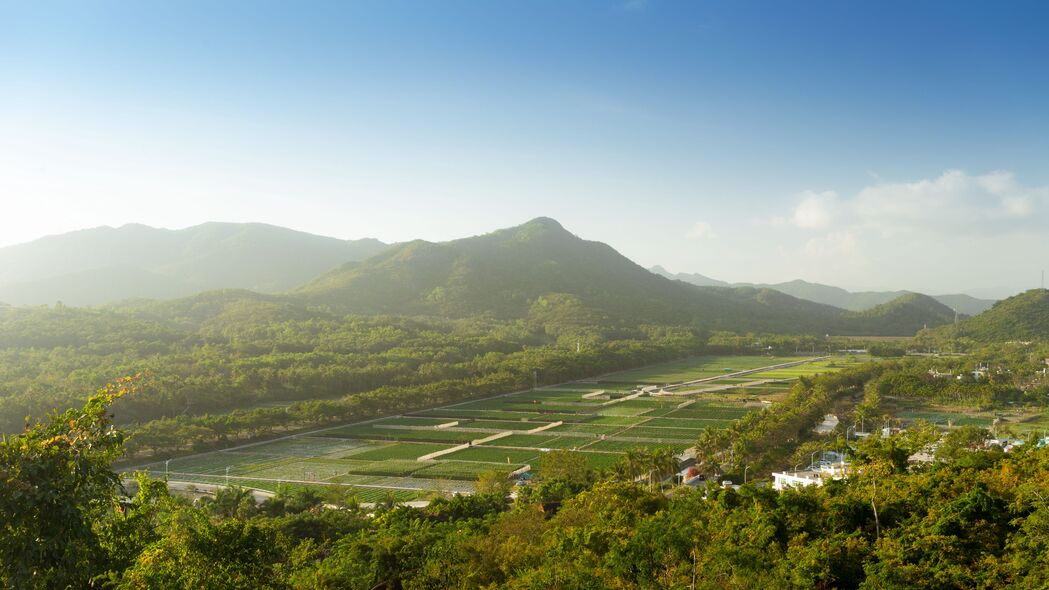 山峦峰林，绿意盎然，高清4K种植园风景壁纸，3840x2160分辨率免费下载