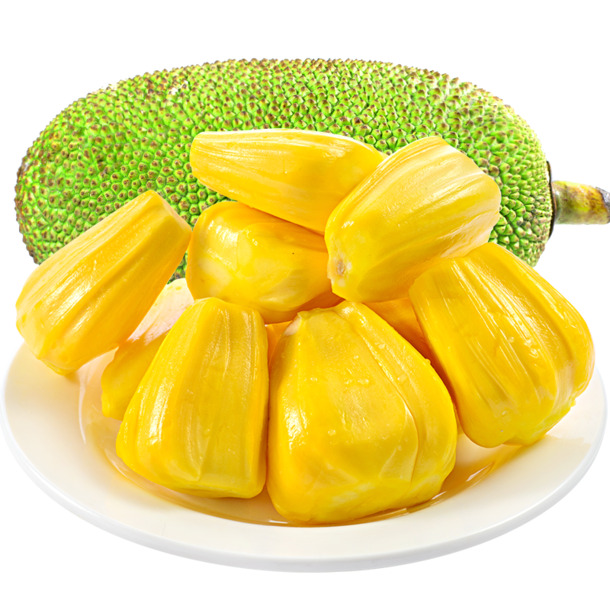 黄心菠萝蜜果PNG透明图片，高清免扣元素，设计素材一站式下载