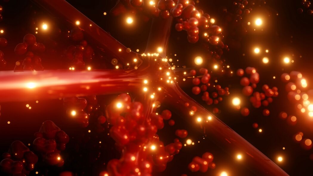 【绝美呈现】3840x2160高清4K粒子分子结构发光壁纸，炫酷背景图片免费下载