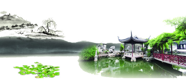 江南高清PNG透明图片，墨迹笔触装饰元素，设计素材免费下载
