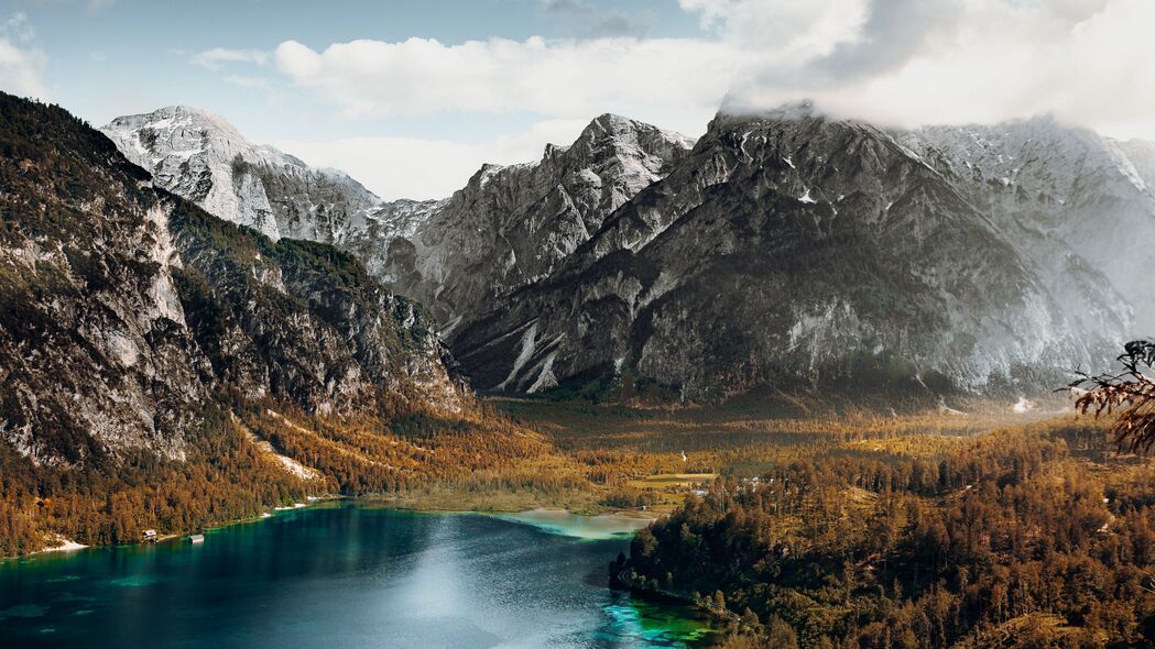 4K高清风景壁纸，山脉湖泊岩石道路美景，3840x2160分辨率下载