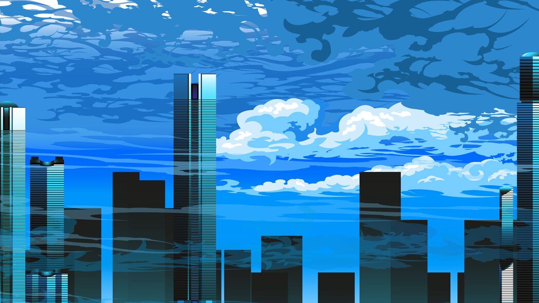 建筑之美，城市摩天大楼艺术画卷，4K超高清3840x2160壁纸免费下载