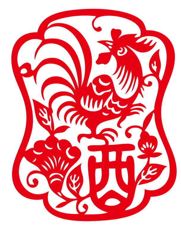2017鸡年矢量素材，高清PNG透明图片，元旦春节元宵节日元素，一键下载！