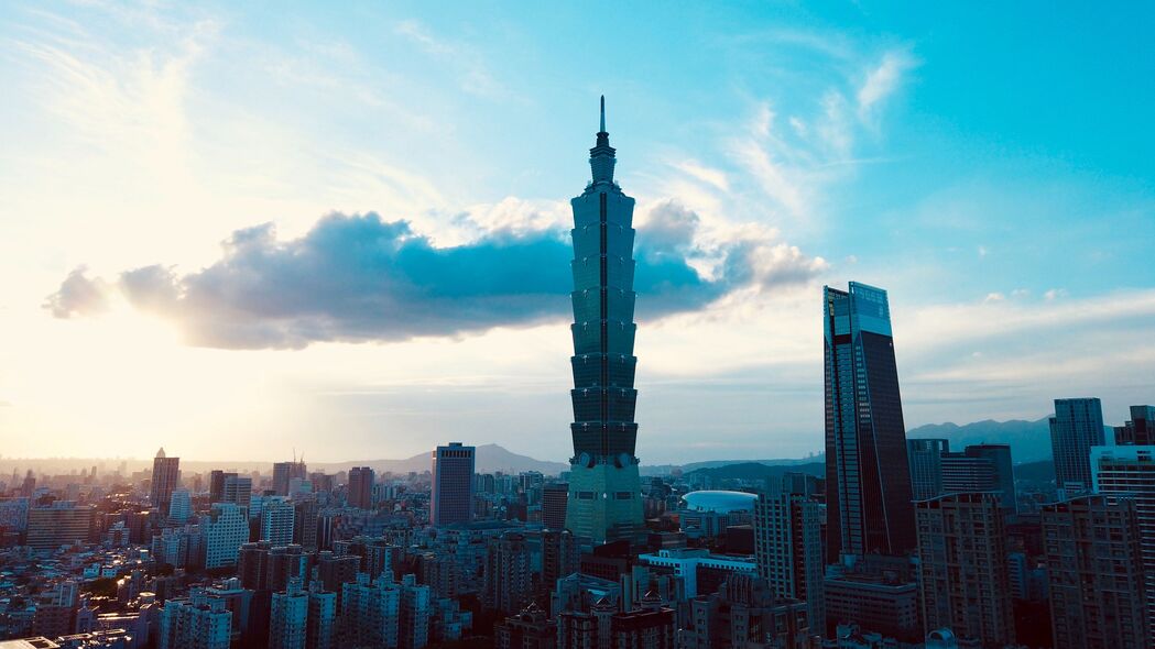 城市夜景塔影，高清4K建筑风景壁纸（3840x2160）免费下载