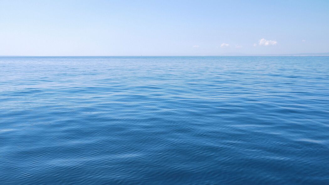 4K超清海景壁纸，海水波浪与地平线美景，3840x2160高清下载
