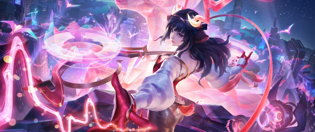王者荣耀，瑶专属真我赫兹4K带鱼屏壁纸，3440x1440超清下载