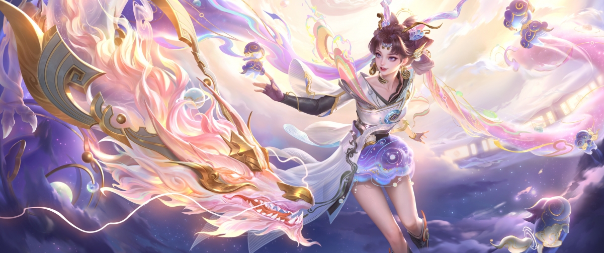 王者荣耀，孙尚香绝美壁纸，璇玑风韵尽显，4K高清带鱼屏，3440x1440下载