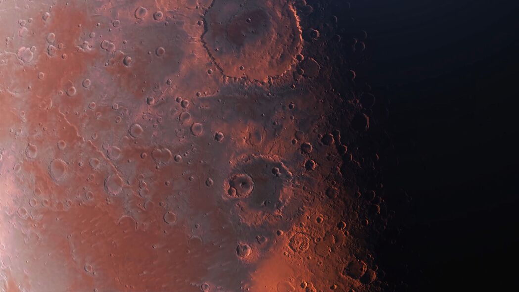 行星陨石坑表面高清4K壁纸，绝美太空背景，3840x2160分辨率免费下载