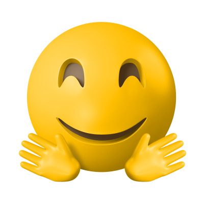 3D立体欢迎表情包PNG透明素材，高清漂浮元素，设计下载专区