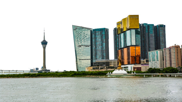 澳门西湾建筑高清PNG素材，透明背景风景摄影，设计元素免费下载
